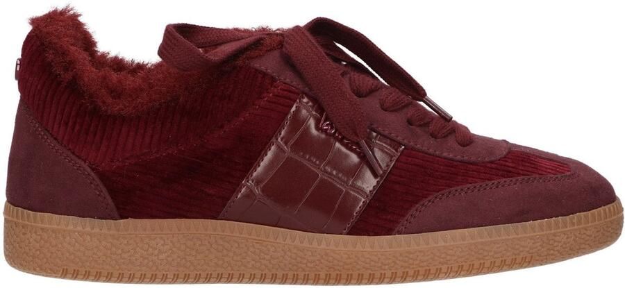 La Strada Sneaker Bordeaux Met Bont Damesschoenen