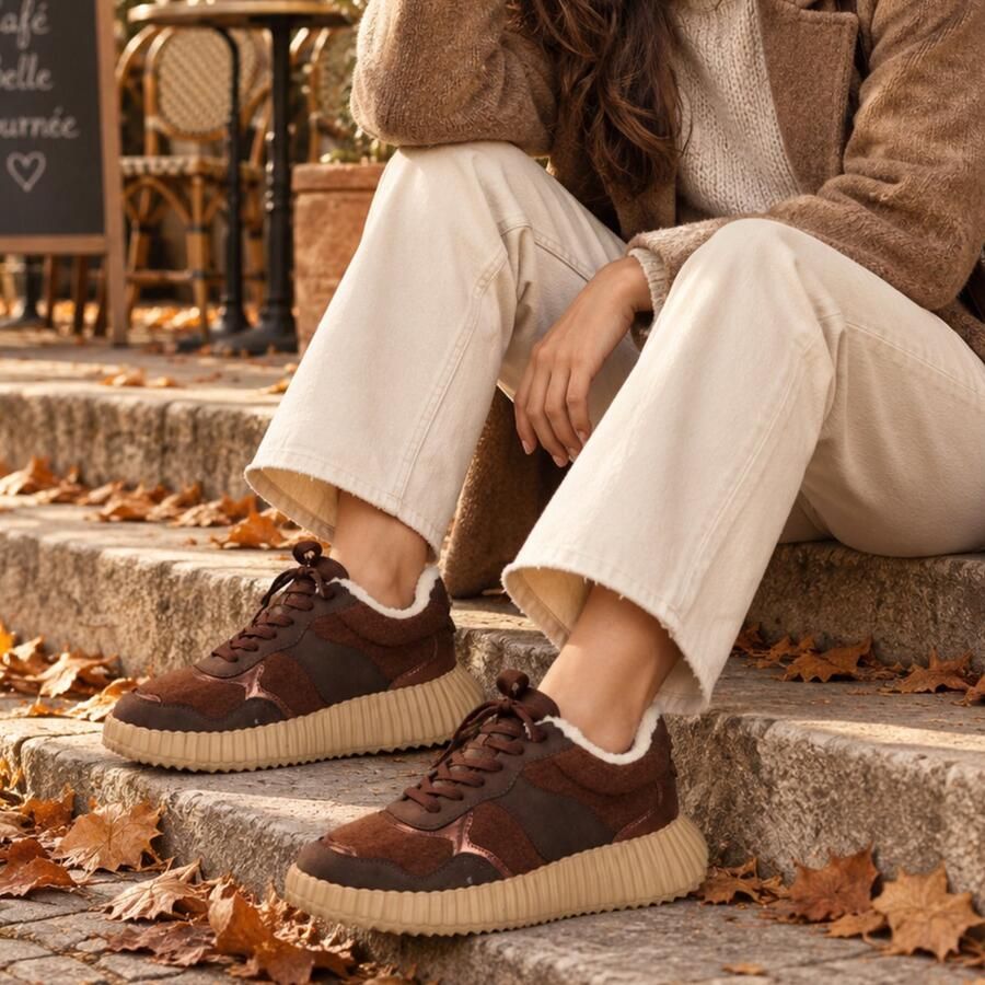 La Strada Sneaker Bruin Damesschoenen - Foto 3