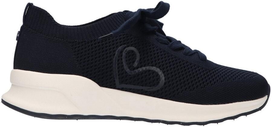La Strada Sneaker Donker Blauw Textiel Damesschoenen