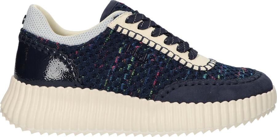 La Strada Sneaker Donkerblauw Textiel Damesschoenen