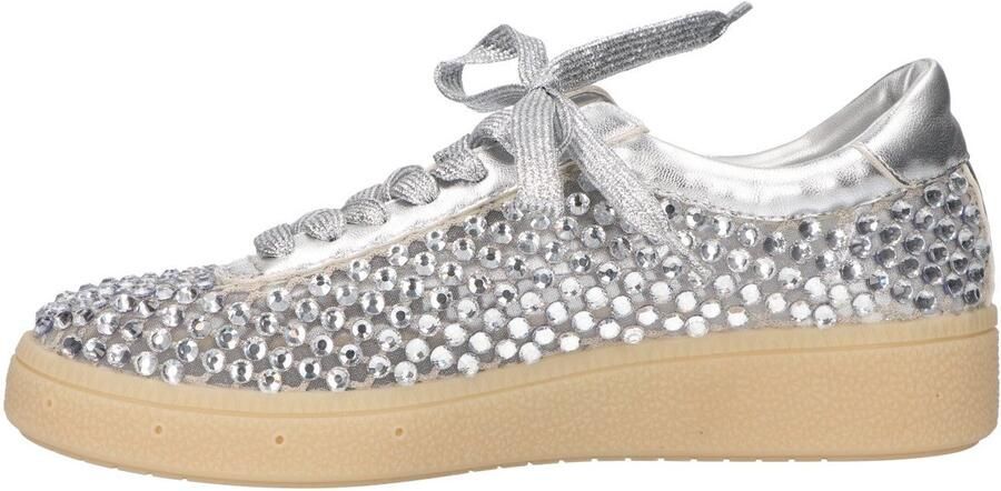 La Strada Sneaker Met Steentjes Zilver Mesh Damesschoenen - Foto 3