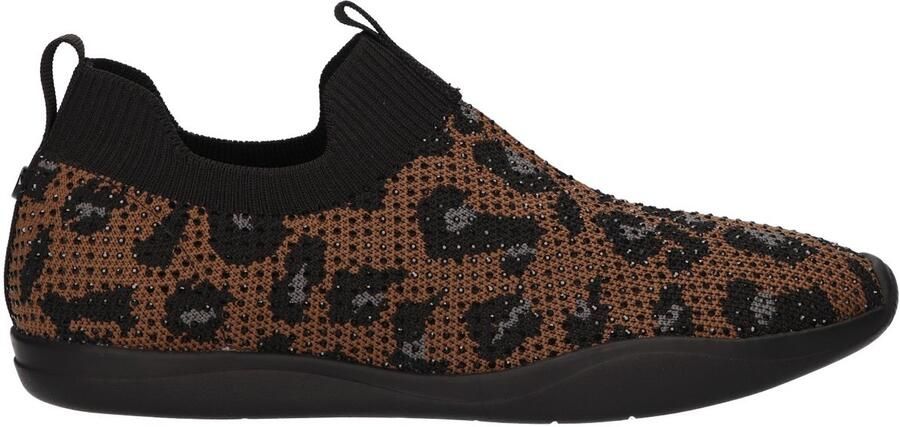 La Strada Sneaker Step-in Leopard Knitted Damesschoenen