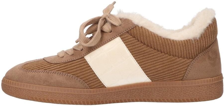 La Strada Sneaker Taupe Met Bont Damesschoenen