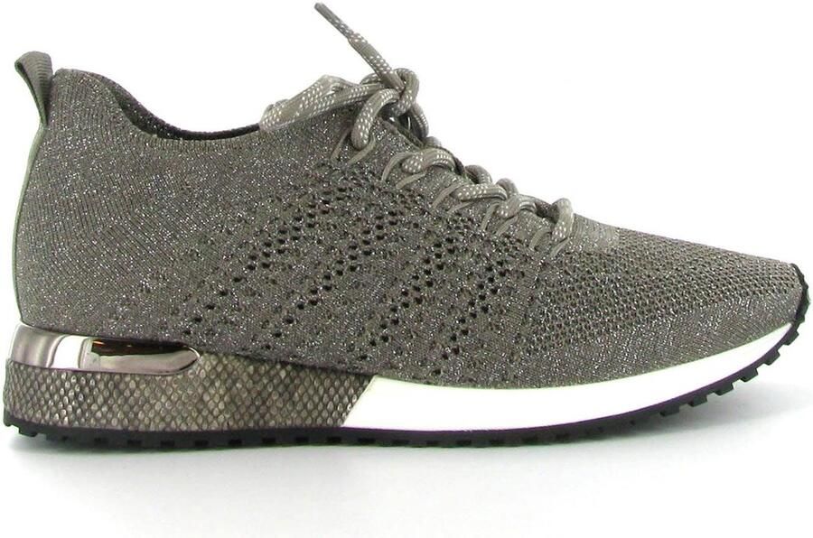 La Strada Sneaker Taupe Knitted Damesschoenen