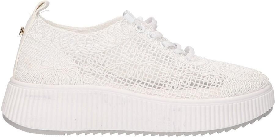 La Strada Sneaker Wit Textiel Damesschoenen