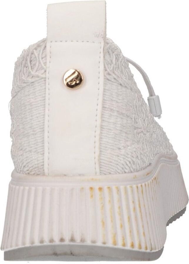 La Strada Sneaker Wit Textiel Damesschoenen