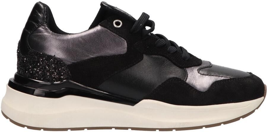 La Strada Sneaker zwart leer dames
