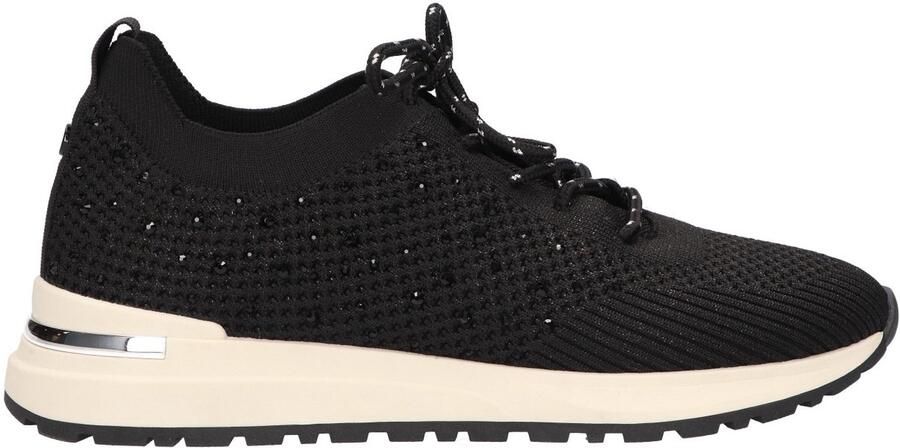 La Strada knitted sneakers met strass zwart