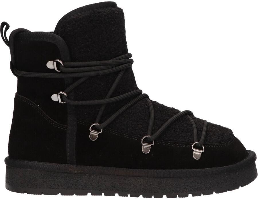 La Strada Snowboot Zwart Suede Damesschoenen