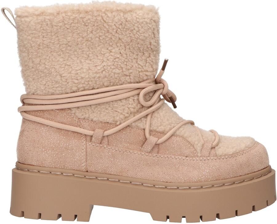 La Strada Snowboot Beige Textiel Damesschoenen