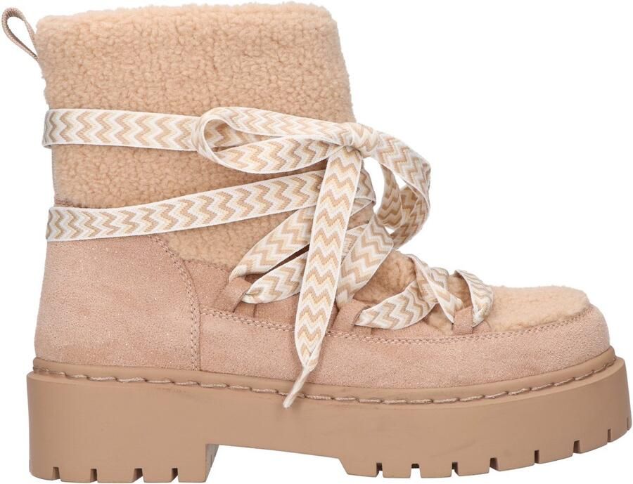 La Strada Snowboot Beige Textiel Damesschoenen