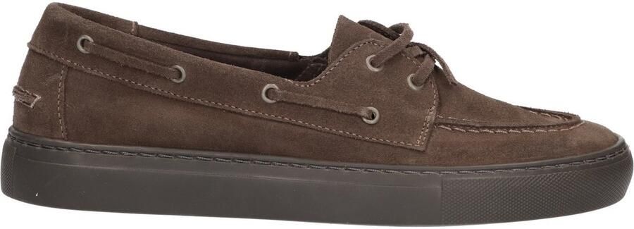 La Strada Suède Leren Mocassins Dk Grey Damesschoenen