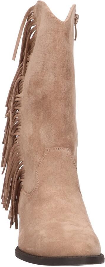 La Strada Western Boot Beige Textiel Damesschoenen
