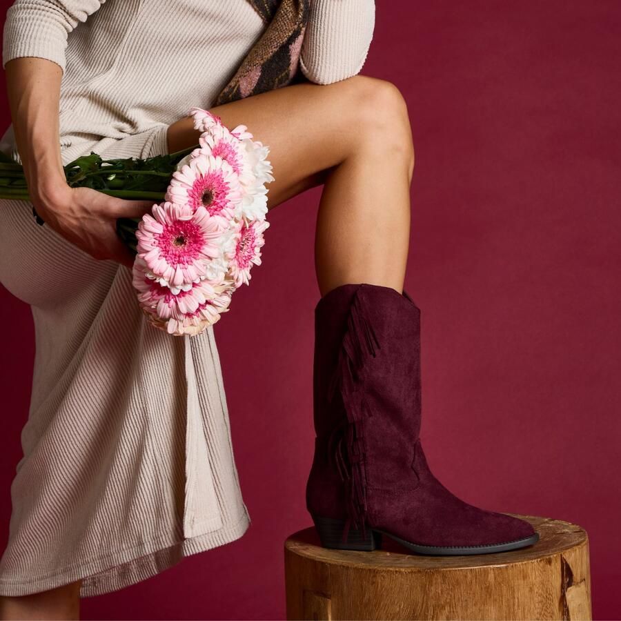La Strada Western Boot Bordeaux Damesschoenen