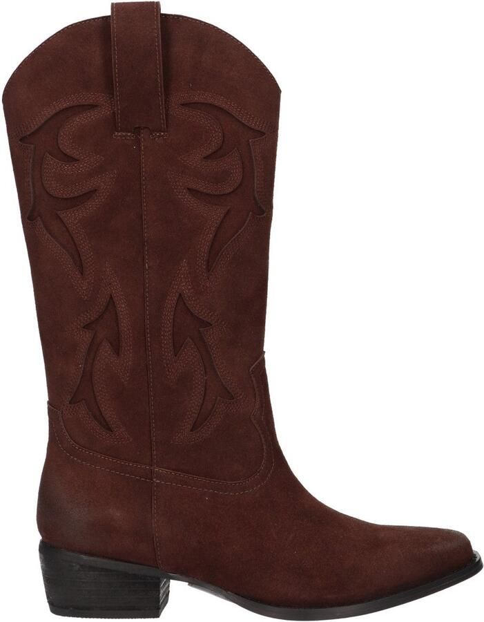 La Strada Western Boot Bruin Leer Damesschoenen