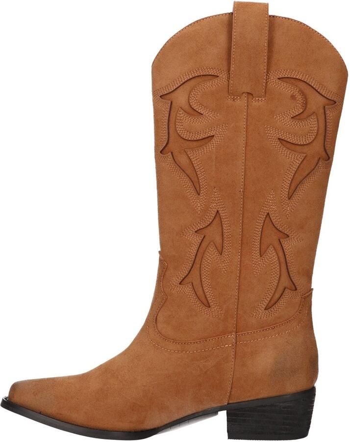 La Strada Western Boot Cognac Leer Damesschoenen