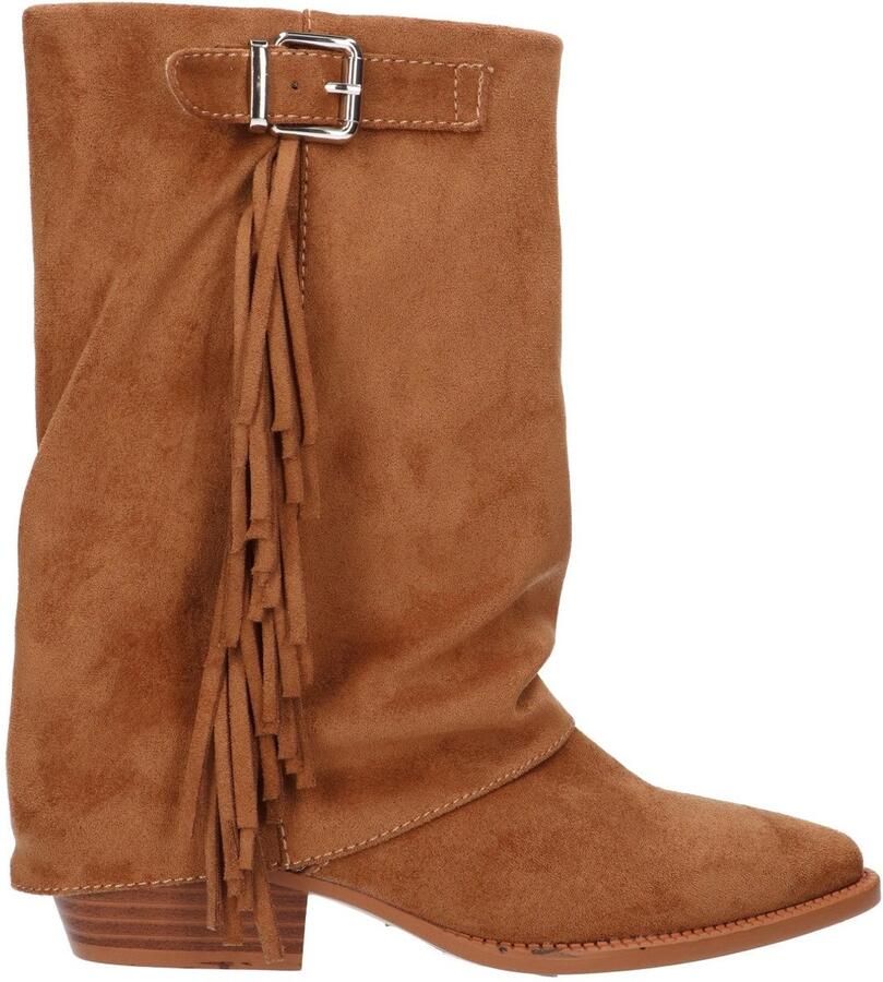 La Strada Western Bootie Camel Textiel Damesschoenen
