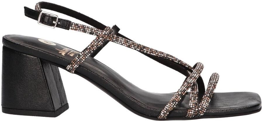 La Strada Zwarte Strass Sandaletten Met Blokhak Damesschoenen - Foto 2