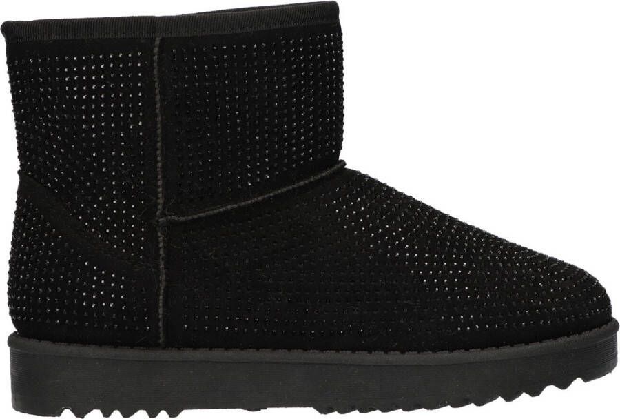 La Strada Laars zwart met steentjes dames