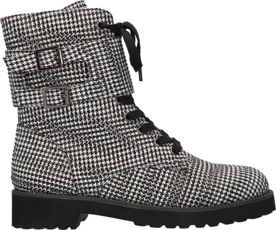 La strada Stijlvolle Veterschoenen Black Dames