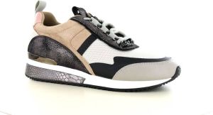 La Strada | Lage sneaker Taupe combi