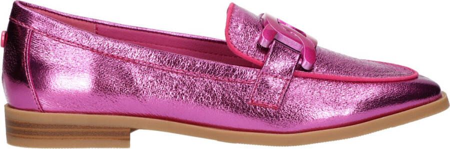 La Strada Loafer fuchsia metallic dames
