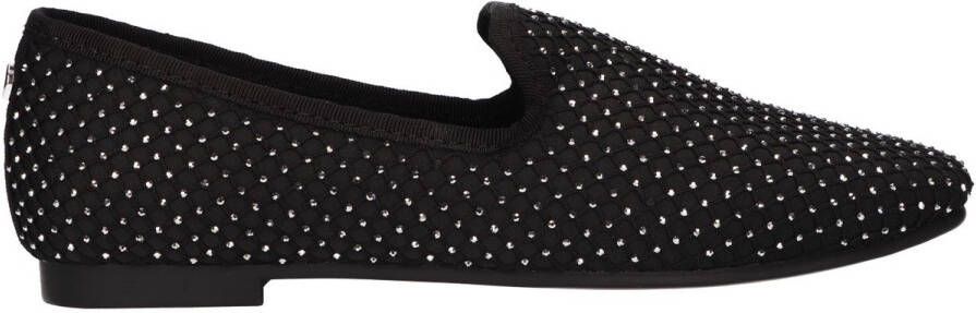 La Strada Loafer zwart met steentjes dames