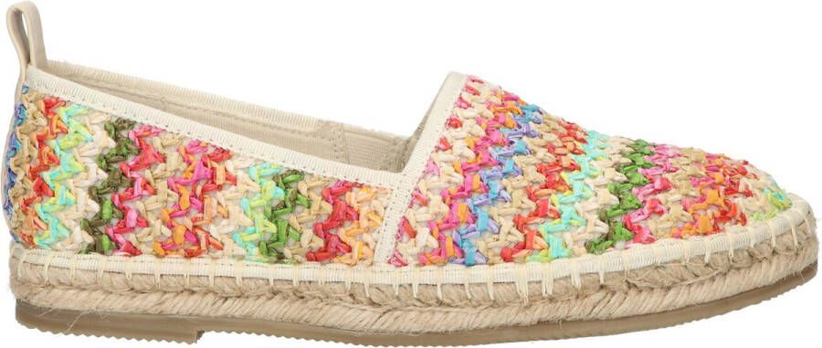 La Strada RED ORANGE dames espadrille multicolor