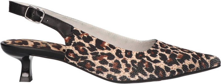 La Strada Slingback luipaard dames