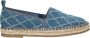 La Strada SmileFavorites Loafers & Espadrilles Blauw Stof - Thumbnail 4