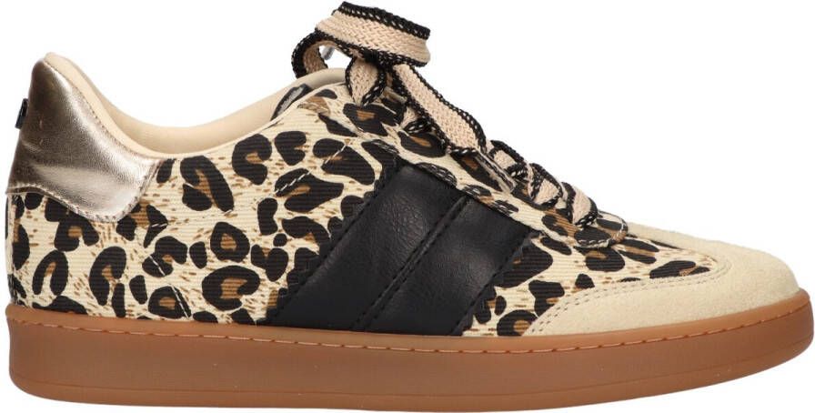 La Strada Sneaker beige black print dames