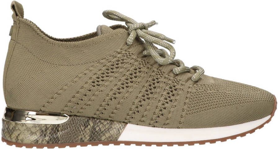 La Strada Sneaker lt. kaki dames