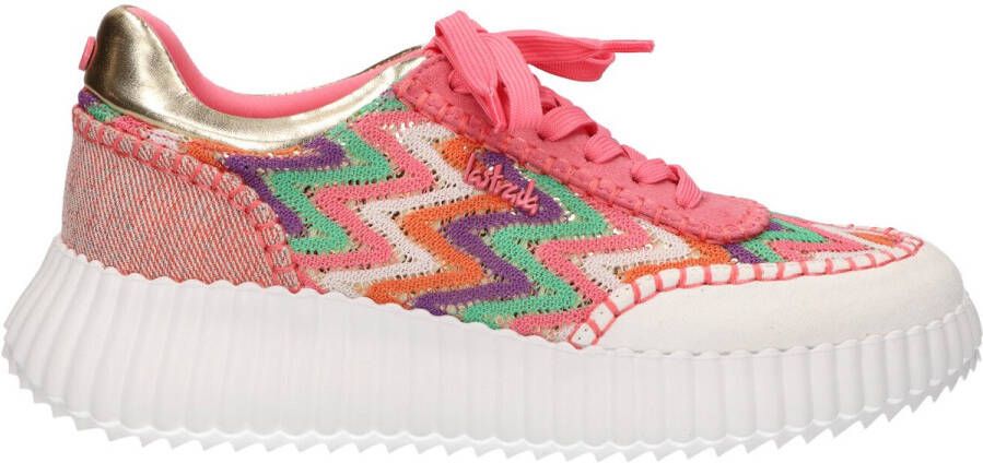 La Strada Sneaker pink print dames