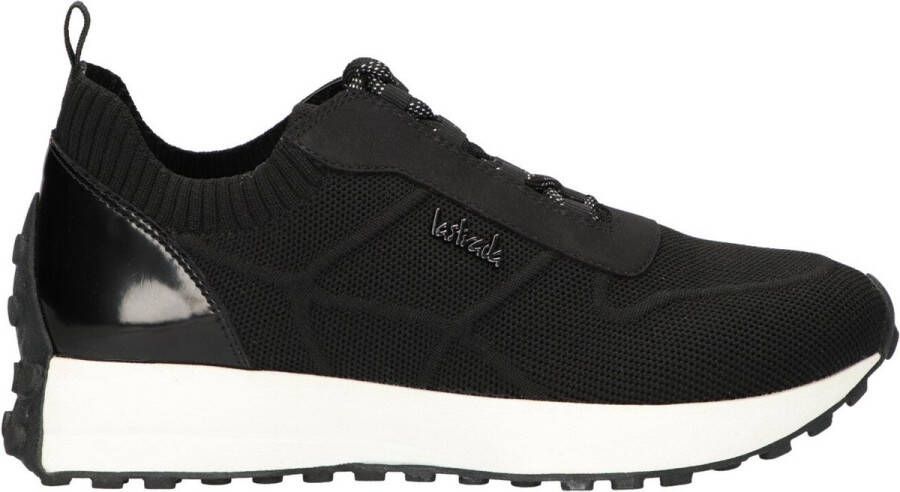 La Strada Zwarte knitted sneaker met steentjes dames - Foto 5