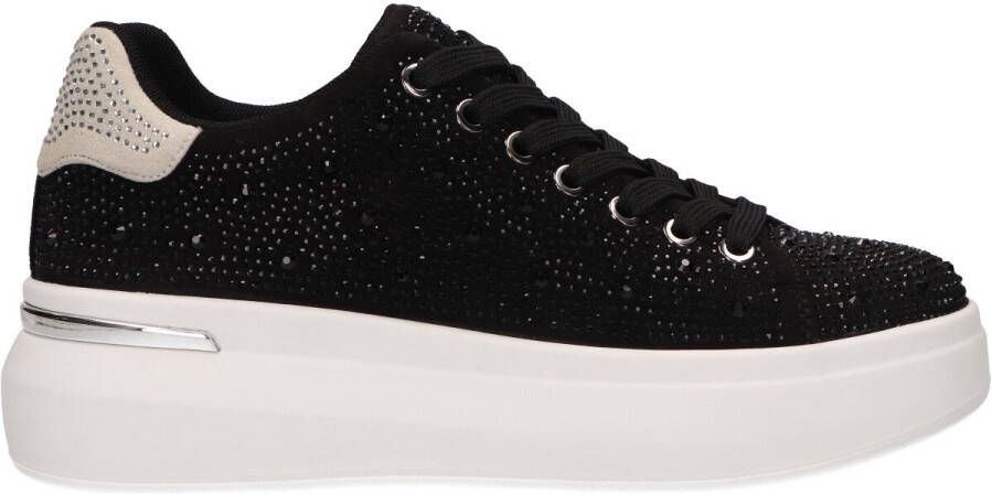 La Strada Sneaker zwart met steentjes dames
