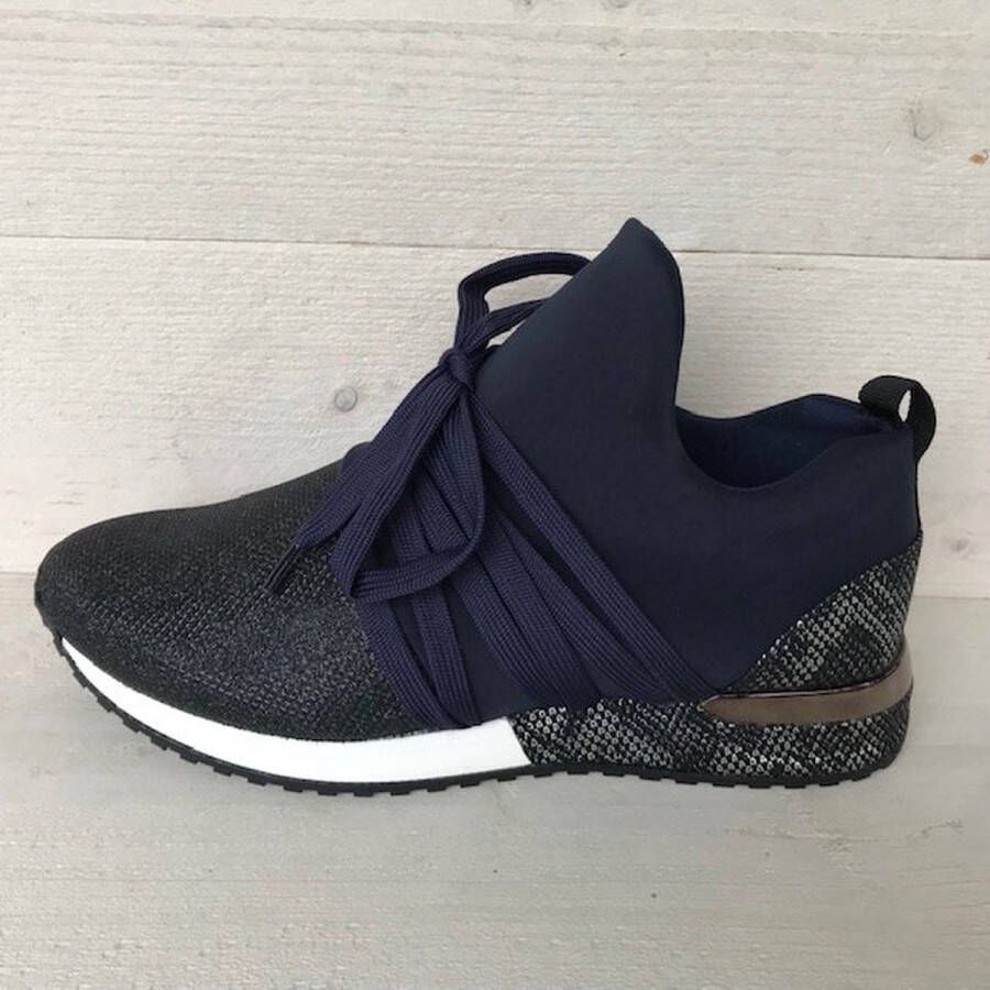 La Strada sneakers met laces blauw