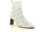 La Strada Stretch enkellaars Beige knitted - Thumbnail 1