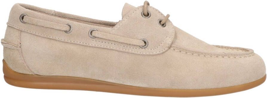 La Strada Suède leren bootschoen beige dames