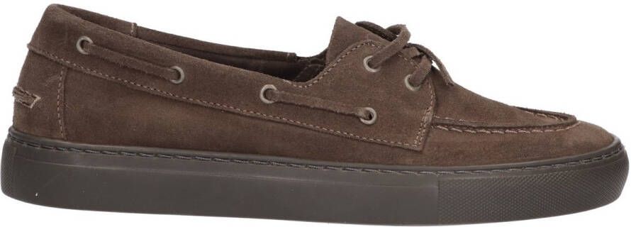 La Strada Suède leren bootschoen dk grey dames
