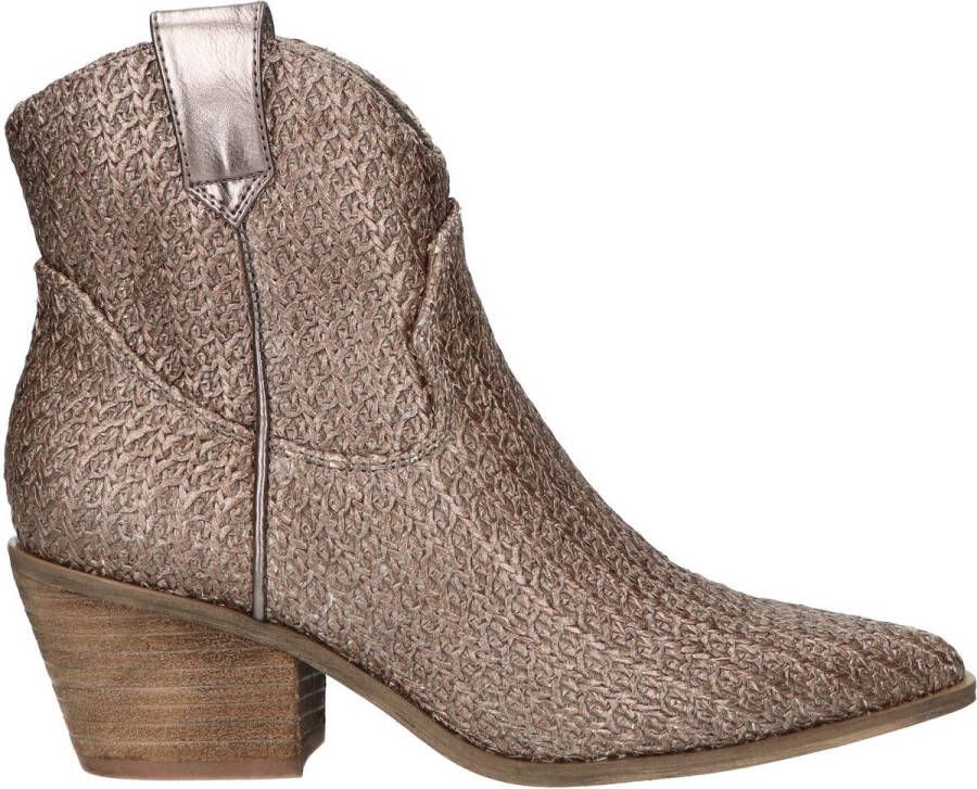 La strada Zilveren Raffia Westernlaarzen Gray Dames
