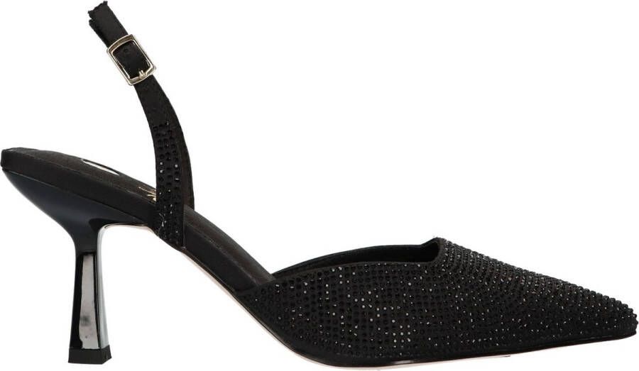 La Strada Zwarte slingback met glitter dames