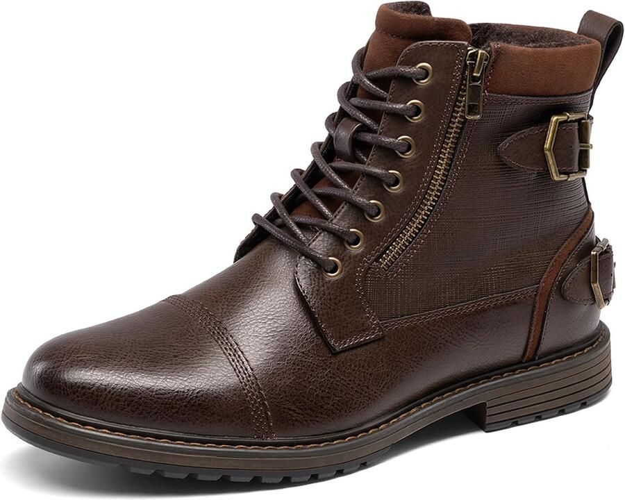 Laarzen voor heren klassieke veterlaarzen vrijetijdsschoenen met ritssluiting aan de zijkant