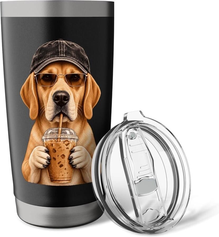 Labrador Eiskaffee Thermobeker