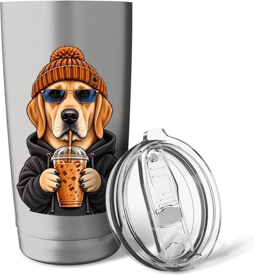 Labrador Eiskaffee Thermobeker