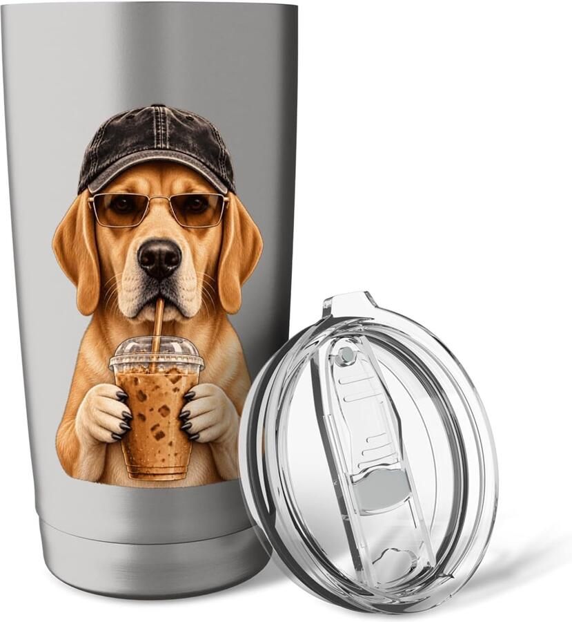 Labrador Eiskaffee Thermobeker