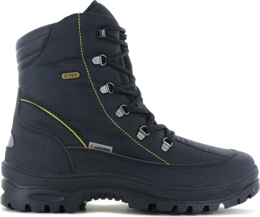 Lackner Kitzb�hel Gary TX Heren Winter Laarzen mit ge�ntegreerde Spikes 7653 Zwart