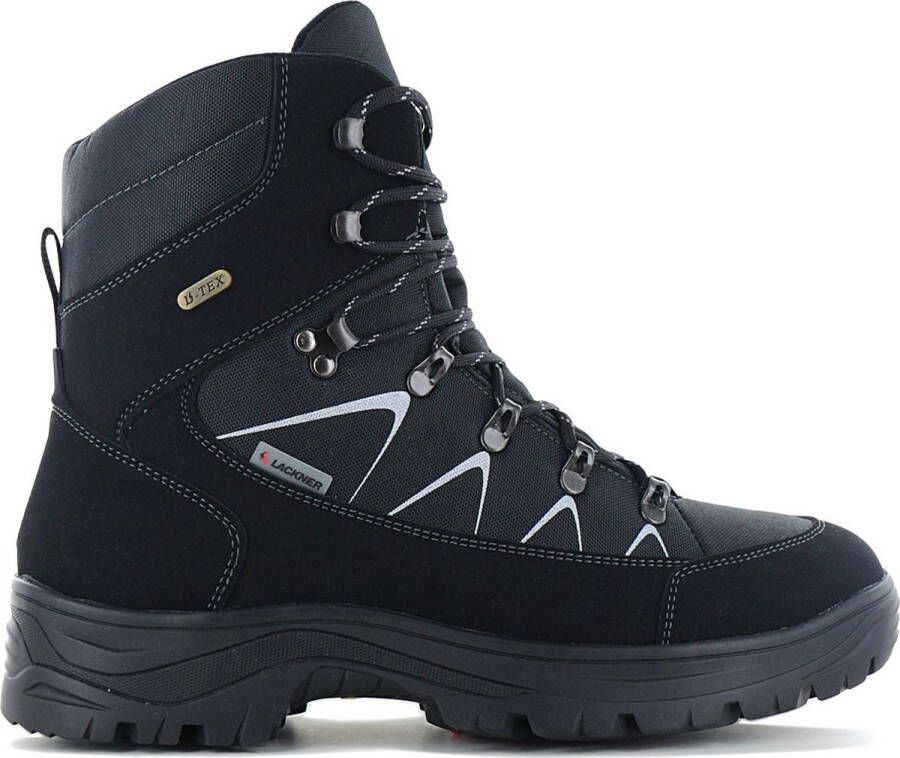 Lackner Kitzbuhel Ultimate TX Heren Winter Laarzen met Isolatie Spikes Boots 7874 Zwart