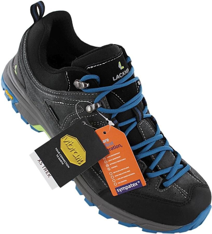 Lackner Kitzbühel Matrei STX SympaTex Vibram Heren Wandelschoenen Trekking Schoenen Grijs-Zwart 6824-GP