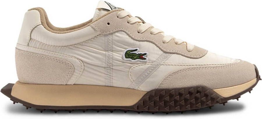 Lacoste Deluxe Sneaker in 70's Stijl Beige Heren