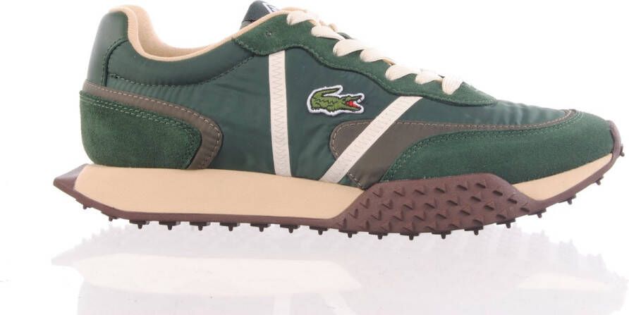 Lacoste Moderne stijl Sneakers met krokodillen detail Green Heren